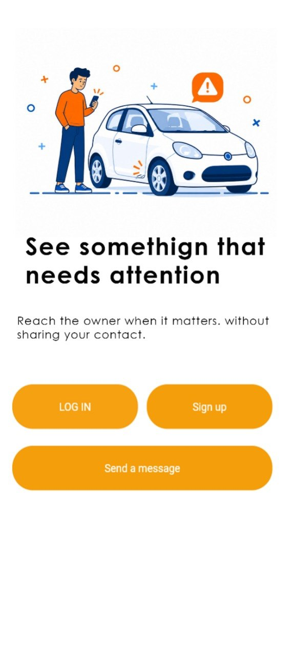 Wheels Chat app welcome screen