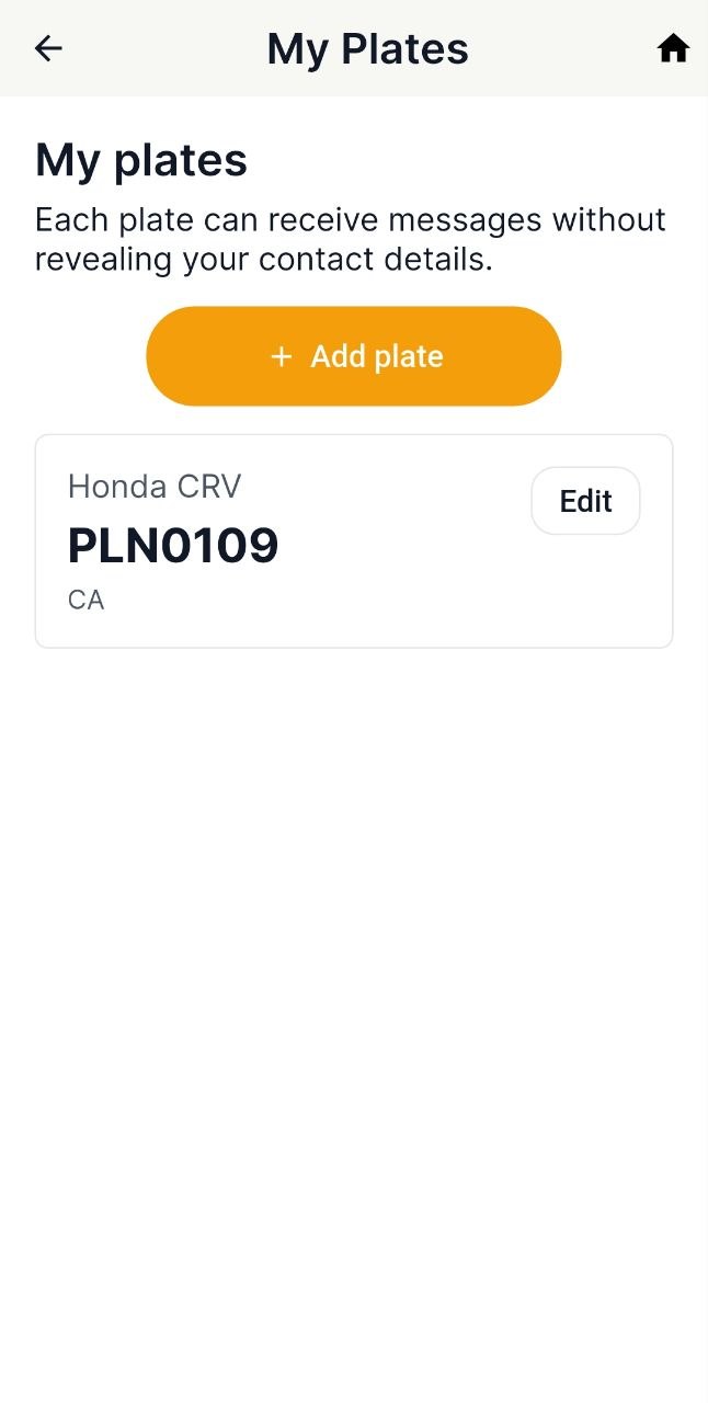 Wheels Chat Basic plate screen